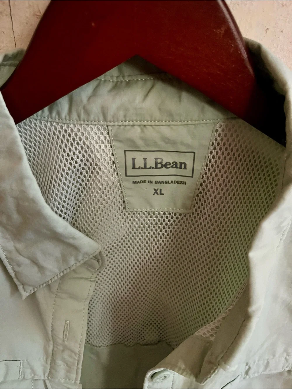 L.L. Bean Men's Lightweight Shirt Jacket in Sage Green